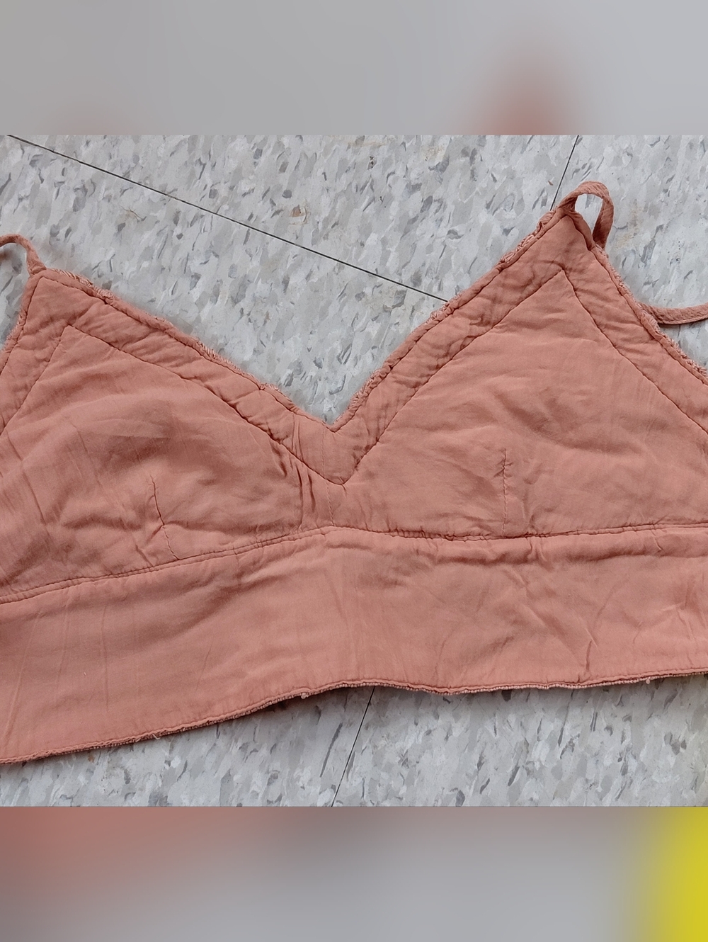 Aeropostale Crocheted Bralette in Peach Or Dusty Pink Size XS Crop Top . - Picture 7 of 12